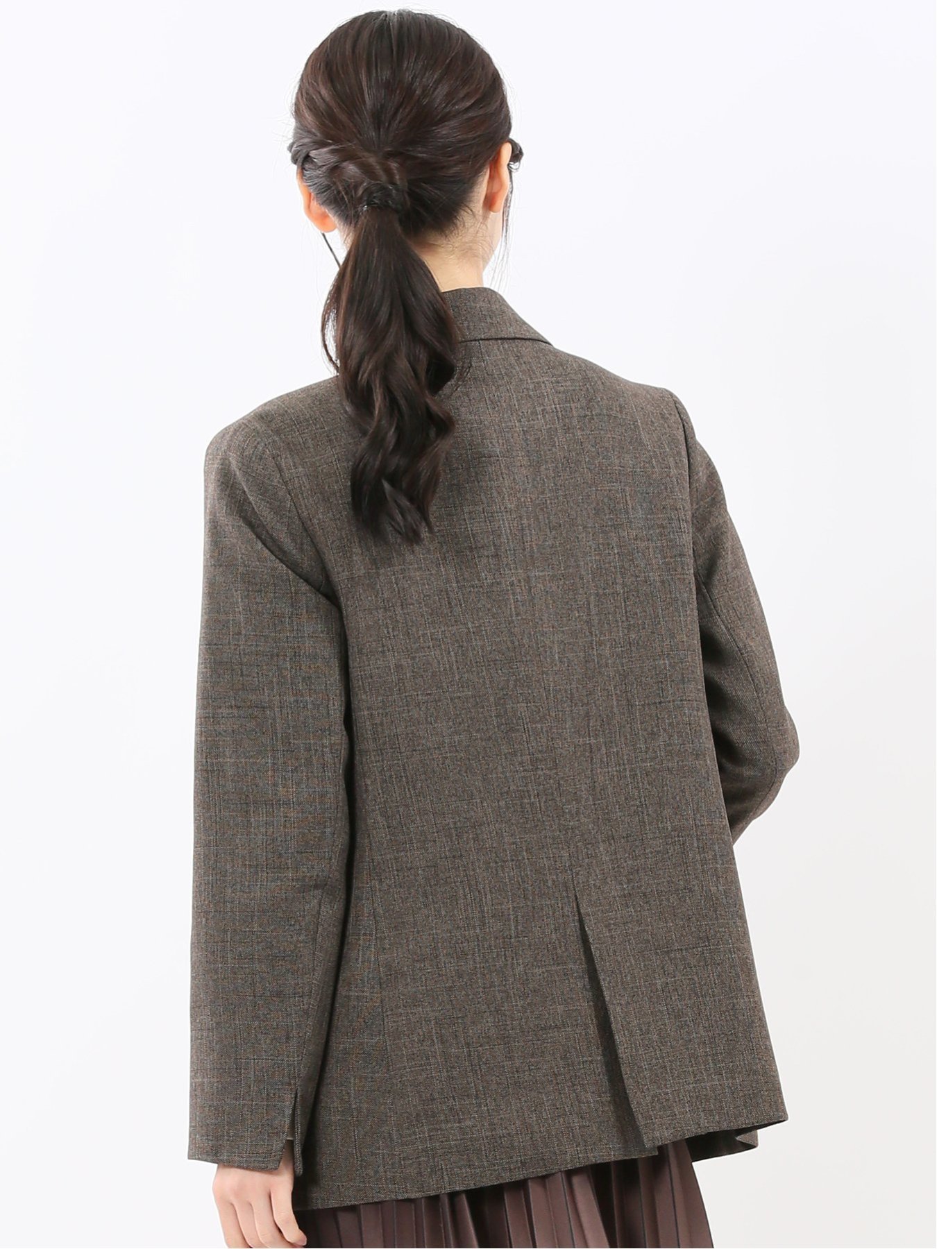 【SALE／30%OFF】m.f.editorial ストレッチウォッシャブル シャーク リラクシング ダブルジャケット こげ茶(セットアップ可能) タカキュー ジャケット・アウター テーラードジャケット・ブレザー【送料無料】
