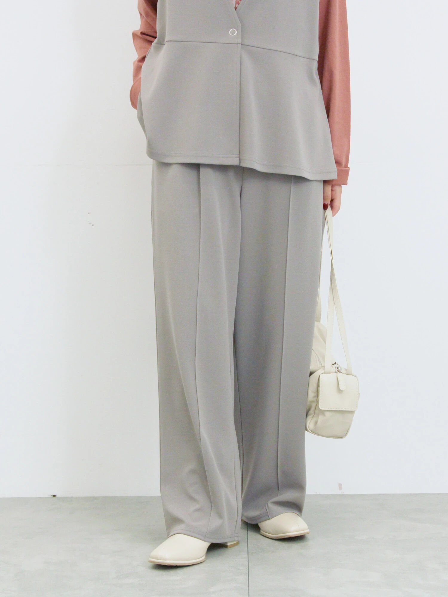 サマンサモスモス　セットアップ Samansa Mos2 blue（サマンサモスモスブルー）の「開襟シャツ