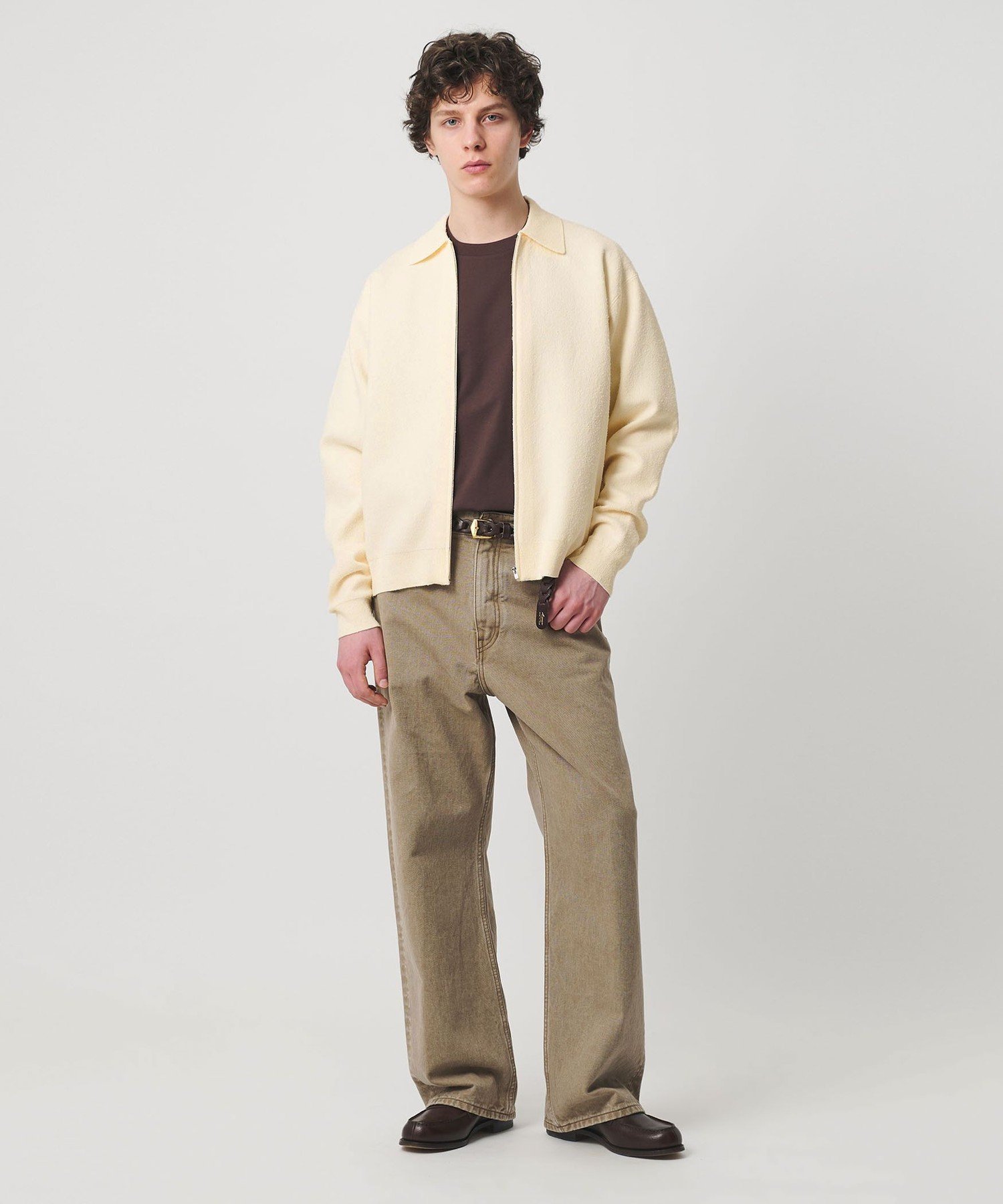 UNITED ARROWS ブークレー ダブルフェイス ジップブルゾン ユナイテッドアローズ トップス カーディガン ホワイト グレー【送料無料】 3
