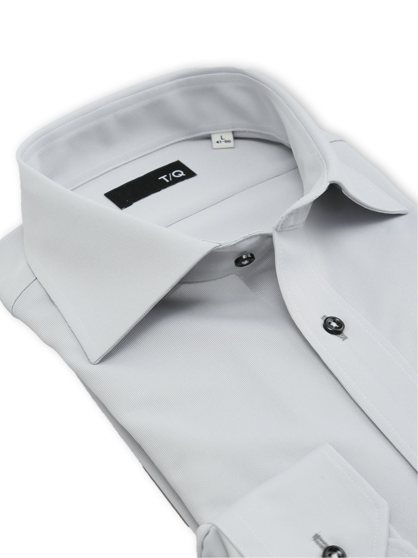 【SALE／20%OFF】TAKA-Q ノンアイロンストレッチ NEWスタンダードフィット ワイドカラー長袖ニットシャツ 【26SS】 タカキュー スーツ・フォーマル Yシャツ・カッターシャツ グレー