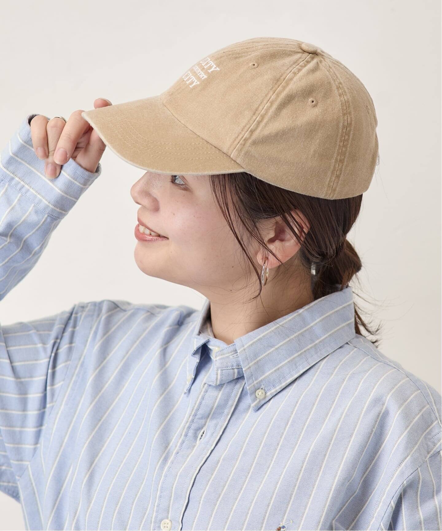 JOURNAL STANDARD 【City Country City/シティーカントリーシティー】シシュウCAP ジャーナル スタンダード 帽子 キャップ ベージュ ワインレッド【送料無料】