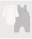 プチバトー　ベビー服 PETIT BATEAU チュビックサロペット+ボディセット プチバトー マタニティウェア・ベビー用品 ロンパース・カバーオール【送料無料】