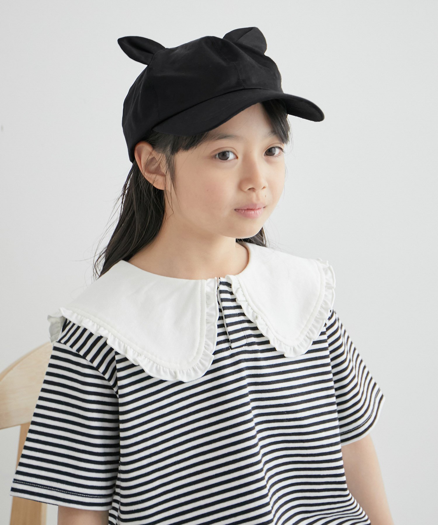 ロペピクニック 帽子 レディース ROPE' PICNIC KIDS 【KIDS】【Casselini/キャセリーニ】ねこみみキャップ ロペピクニック 帽子 キャップ ブラック ホワイト【送料無料】