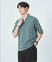 【SALE/50%OFF】UNITED ARROWS green label relaxing ハーフジップ 半袖 ポロシャツ ユナイテッドアローズ アウトレッ...