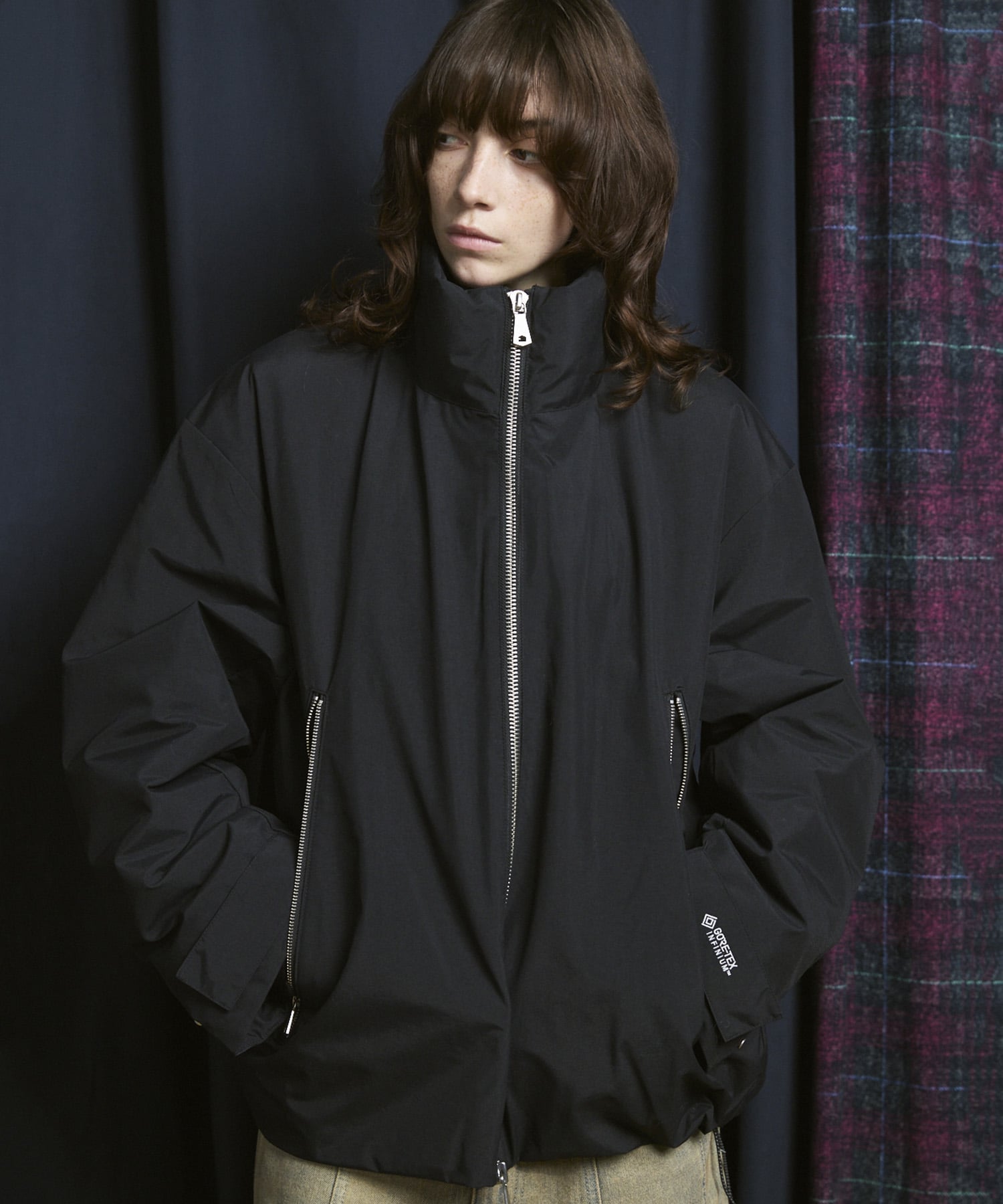 【SALE／20%OFF】MAISON SPECIAL 【Foxfire for MAISON SPECIAL】「GORE-TEX」 Prime-Over Stand Collar Blouson メゾンスペシャル ジャケット・アウター ブルゾン・ジャンパー ブラック【送料無料】