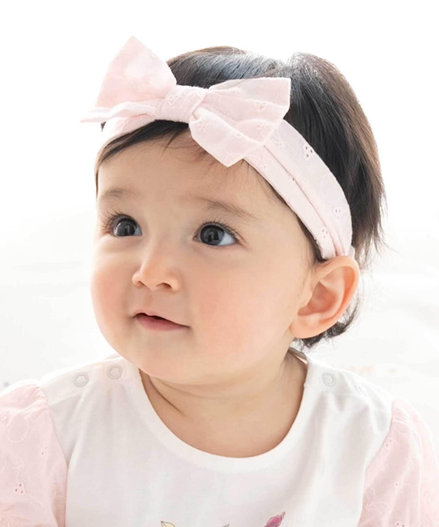 fillot de bebe reduction レースリボンヘアーバンド ベベ オンライン ストア マタニティウェア・ベビー用品 その他のベビーグッズ ブルー ピンク