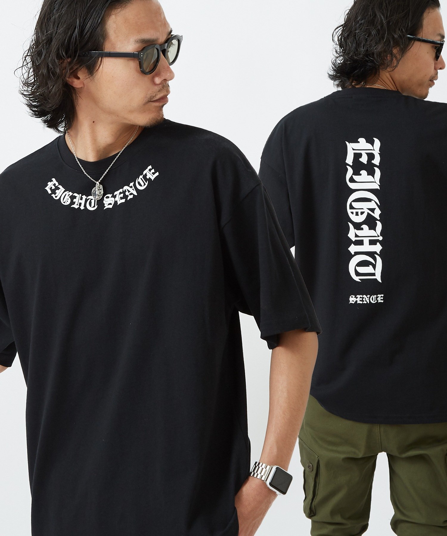 【SALE／37%OFF】SIDEWAY STANCE SIDEWAY STANCE サイドウェイスタンス オリジナルプリント ネックロゴ 半袖 Tシャツ インプローブス トップス カットソー・Tシャツ ブラック ホワイト