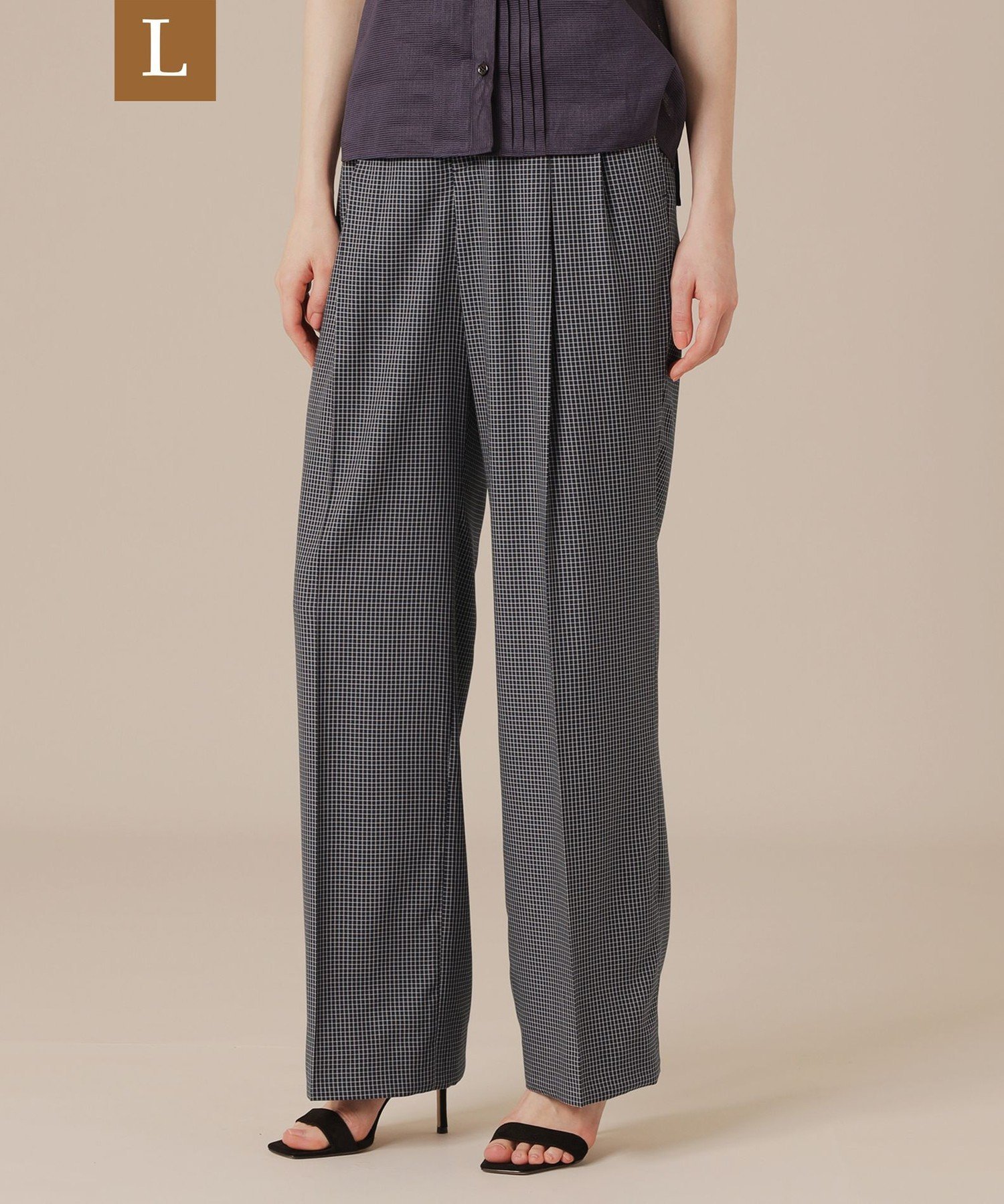 【SALE／63%OFF】MACKINTOSH LONDON　(L Size) 【L】ファインキュプラポリエステルパンツ マッキントッシュ ロンドン パンツ その他のパンツ ネイビー グレー【送料無料】