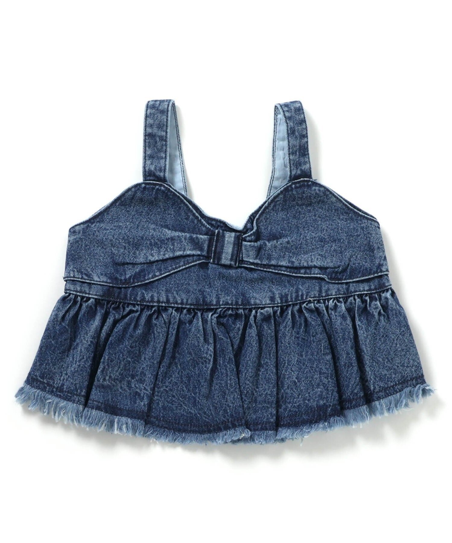 【SALE／20%OFF】BREEZE デニムビスチェ・ベスト エフオーオンラインストア トップス ベスト・ジレ ブ..