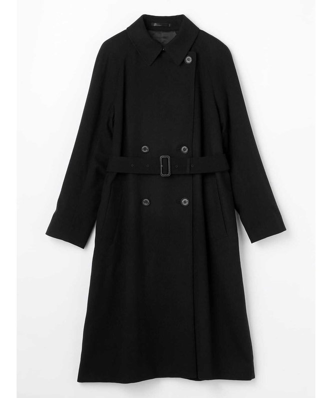Aquascutum WOMEN カシミヤ TRENCH COAT アクアスキュータム ジャケット・アウター その他のジャケット・アウター ブラック【送料無料】