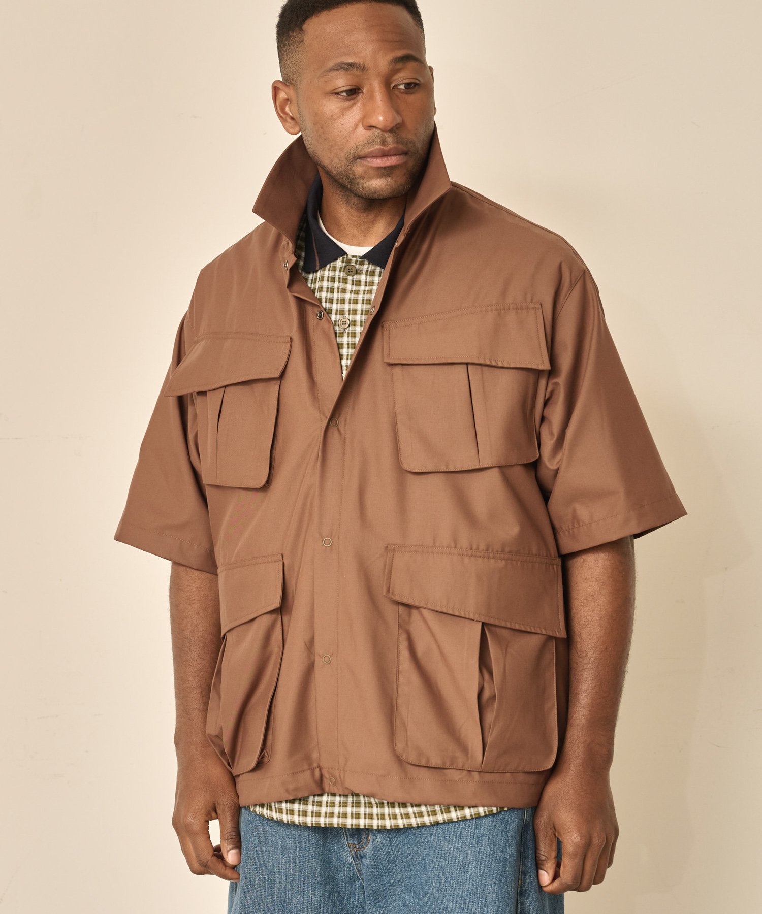 KELEN 「KELEN MENS / ケレン メンズ」INDY ビーアパートメント トップス シャツ・ブラウス グリーン ブラック ブラウン