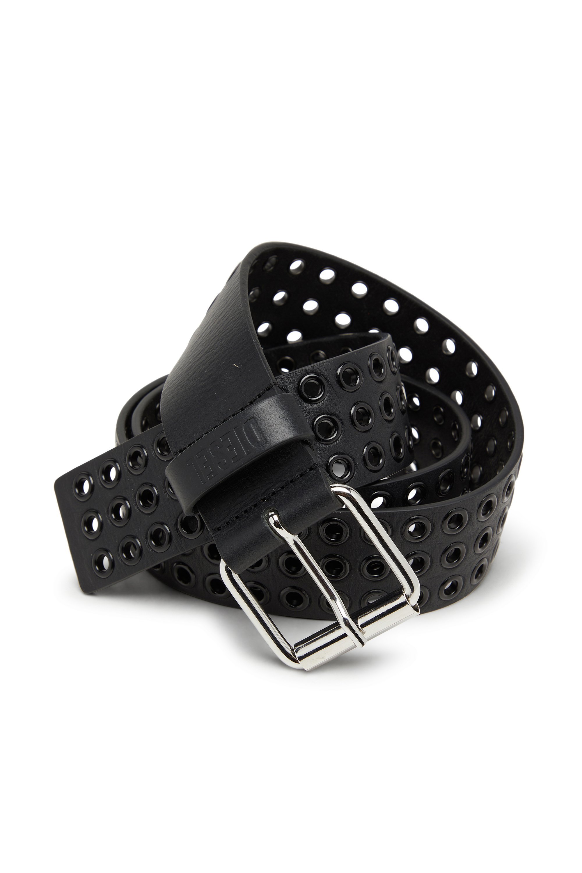 メンズ ベルト B-EYELETS ディーゼル ファッション雑貨 ベルト ブラック