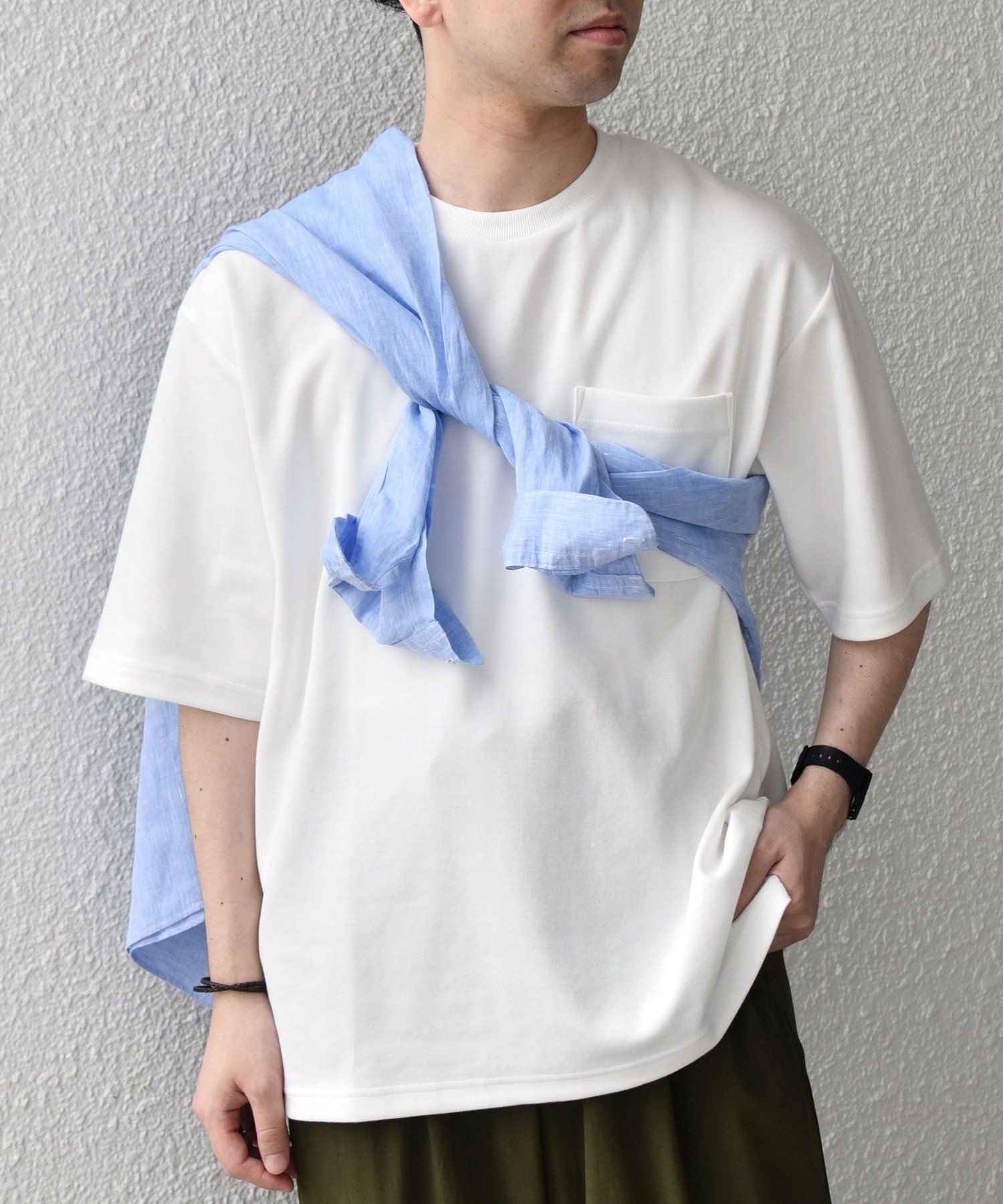 SHIPS any SHIPS any:＜接触冷感＞COOL TOUCH スムース リラックス ポケット Tシャツ 26SS◇ シップス トップス カットソー・Tシャツ グレー ブラック ネイビー ベージュ ホワイト