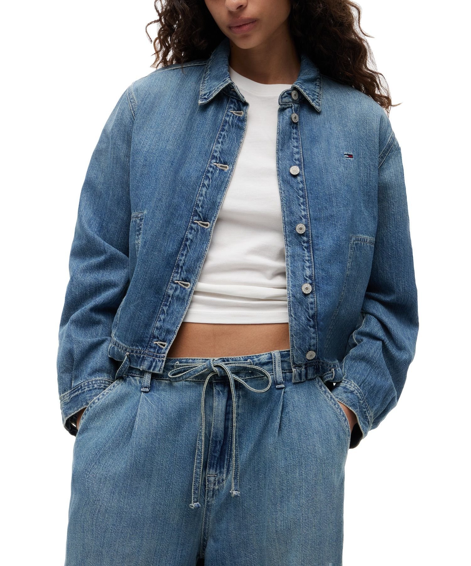 ワイドシルエットデニムパンツ 26SS トミーヒルフィガー パンツ ジーンズ・デニムパンツ ブルー