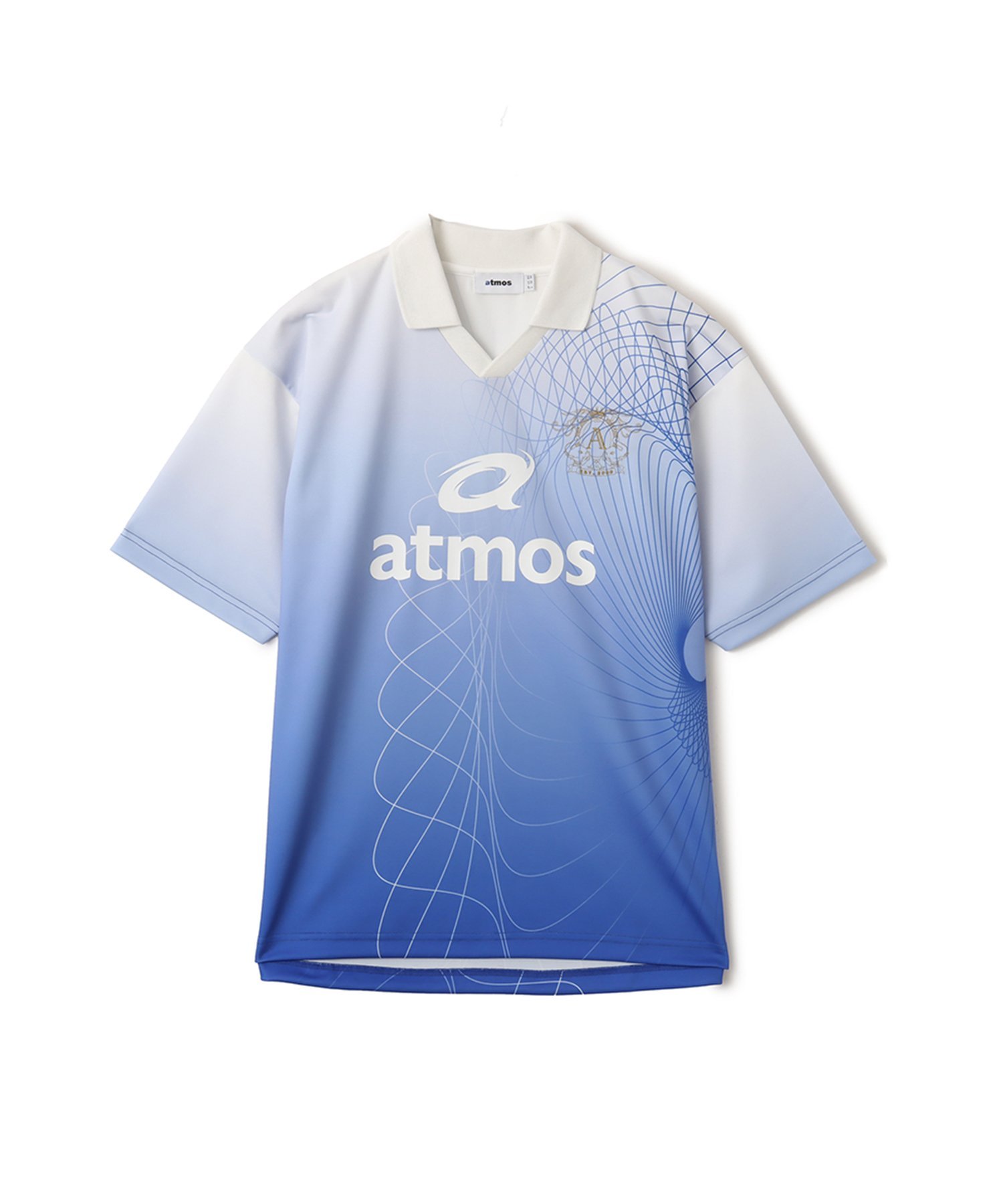 atmos atmos Soccer Jersey Game Polo Shirt BLUE アトモス トップス ポロシャツ ブルー【送料無料】