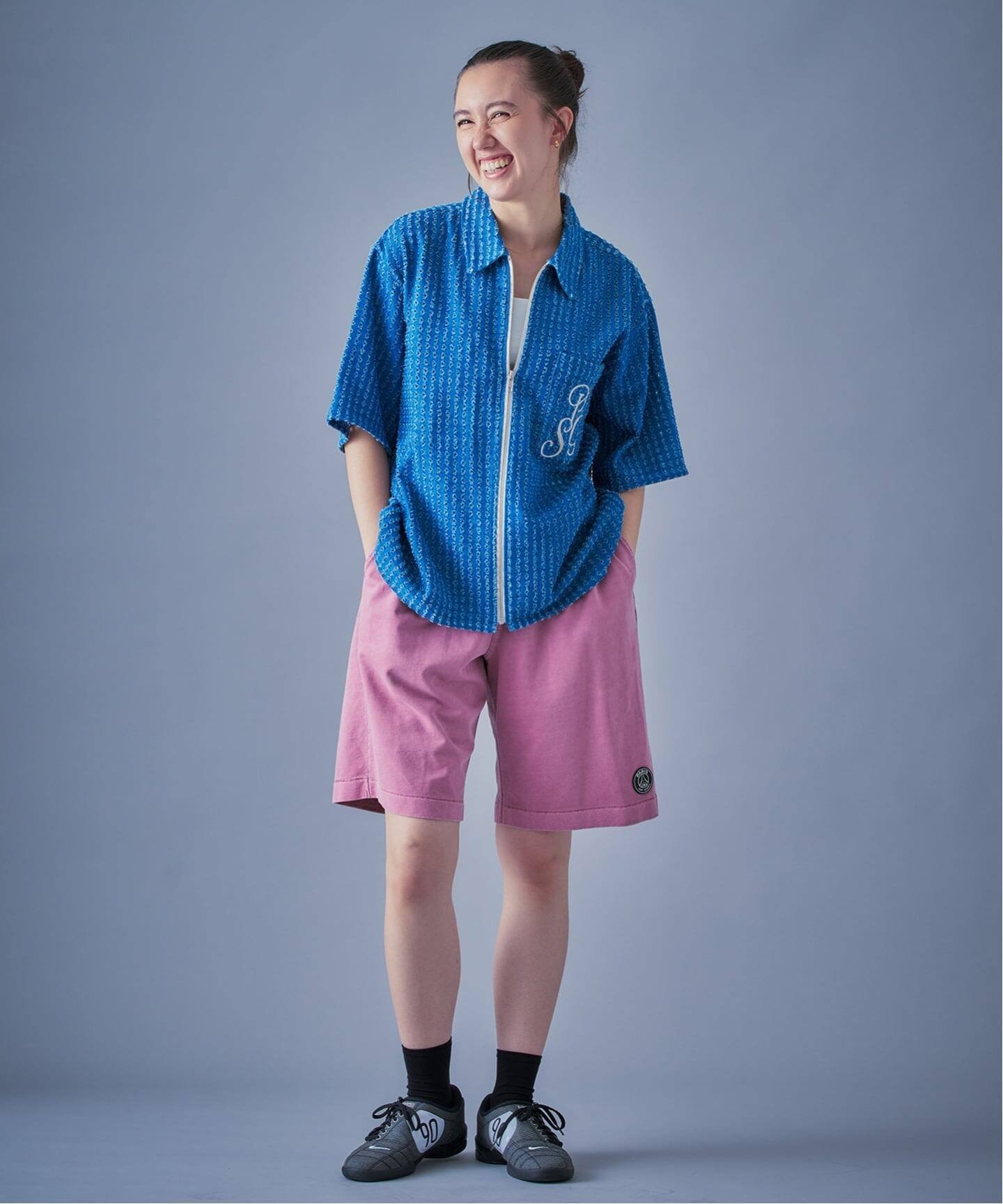 Paris Saint-Germain 追加【Paris Saint-Germain / パリ・サン=ジェルマン】JP Denim Zip Shirts エディフィス トップス シャツ・ブラウス ブルー