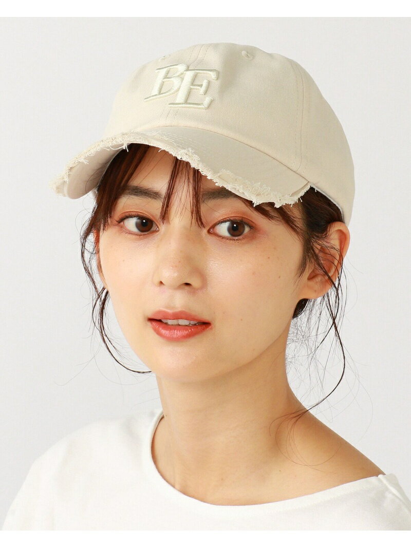 BEAMS HEART WOMEN BEAMS HEART / フリンジ 刺繍キャップ ビームス ハート 帽子 キャップ ピンク ネイビー ホワイトのサムネイル