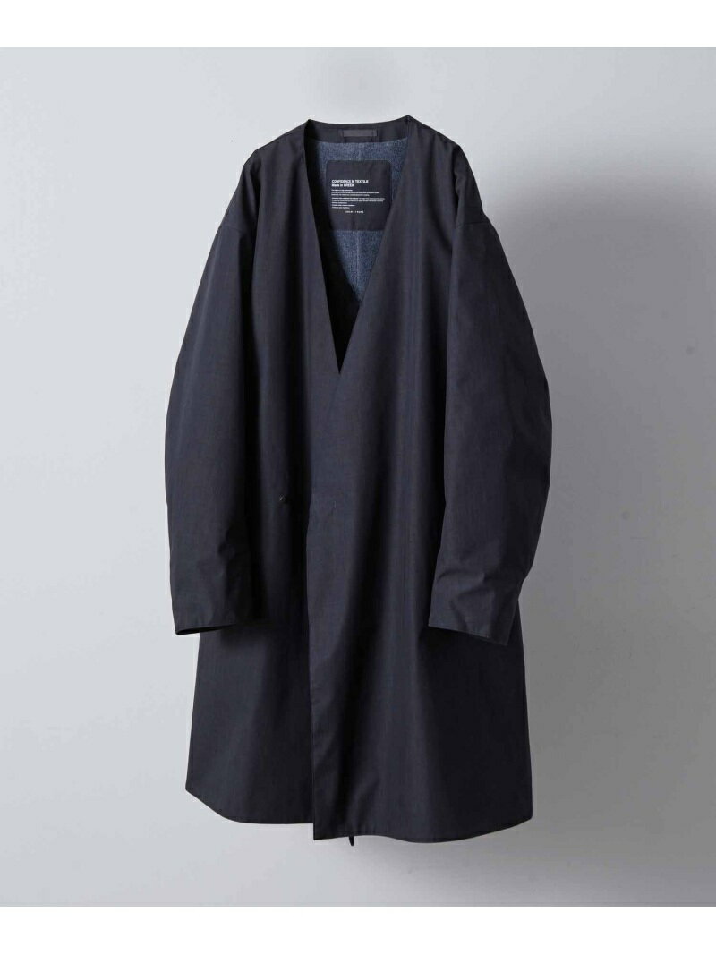 アダムエロペ ADAM et Rope' 裏フリース ノーカラーコート SALE/15%OFF】ADAM ET ROPE' HOMME 【PENFABRIC】3レイヤー 裏