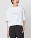 AP STUDIO 【Calvin Klein / カルバン クライン】Standard Logo T-sh エーピーストゥディオ トップス カットソー・Tシャツ ホワイト ブラック【送料無料】