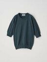 【SALE/30%OFF】JOHN SMEDLEY サドルショルダー半袖コットンニットプルオーバー | S4742 | 24G ジョンスメドレー トップス ニット【送料無料】