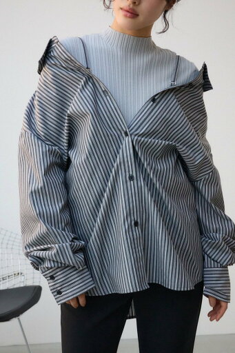 【SALE/50%OFF】AZUL BY MOUSSY 3WAYデザインシャツ アズールバイマウジー トップス シャツ・ブラウス ブラック ピンク 【SALE/50%OFF】AZUL BY MOUSSY 3WAYデザインシャツ アズールバイマウジー トップス シャツ・ブラウス ブラック ピンク
