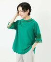 【SALE/30%OFF】GEORGES RECH(小さいサイズ) チュールエンブロイダリー6分袖カットソー メゾンドゥサンク トップス カットソー・Tシャツ ...