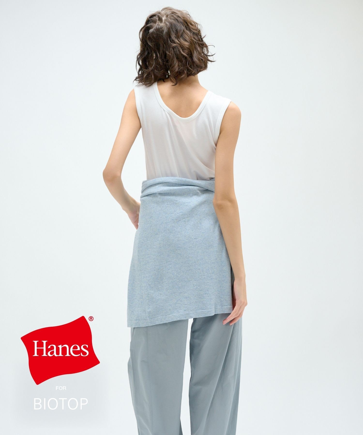 BIOTOP WOMEN【Hanes for BIOTOP】TRIBLEND SLEEVELESS SHIRTS 2P アダムエロペ トップス ノースリーブ・タンクトップ