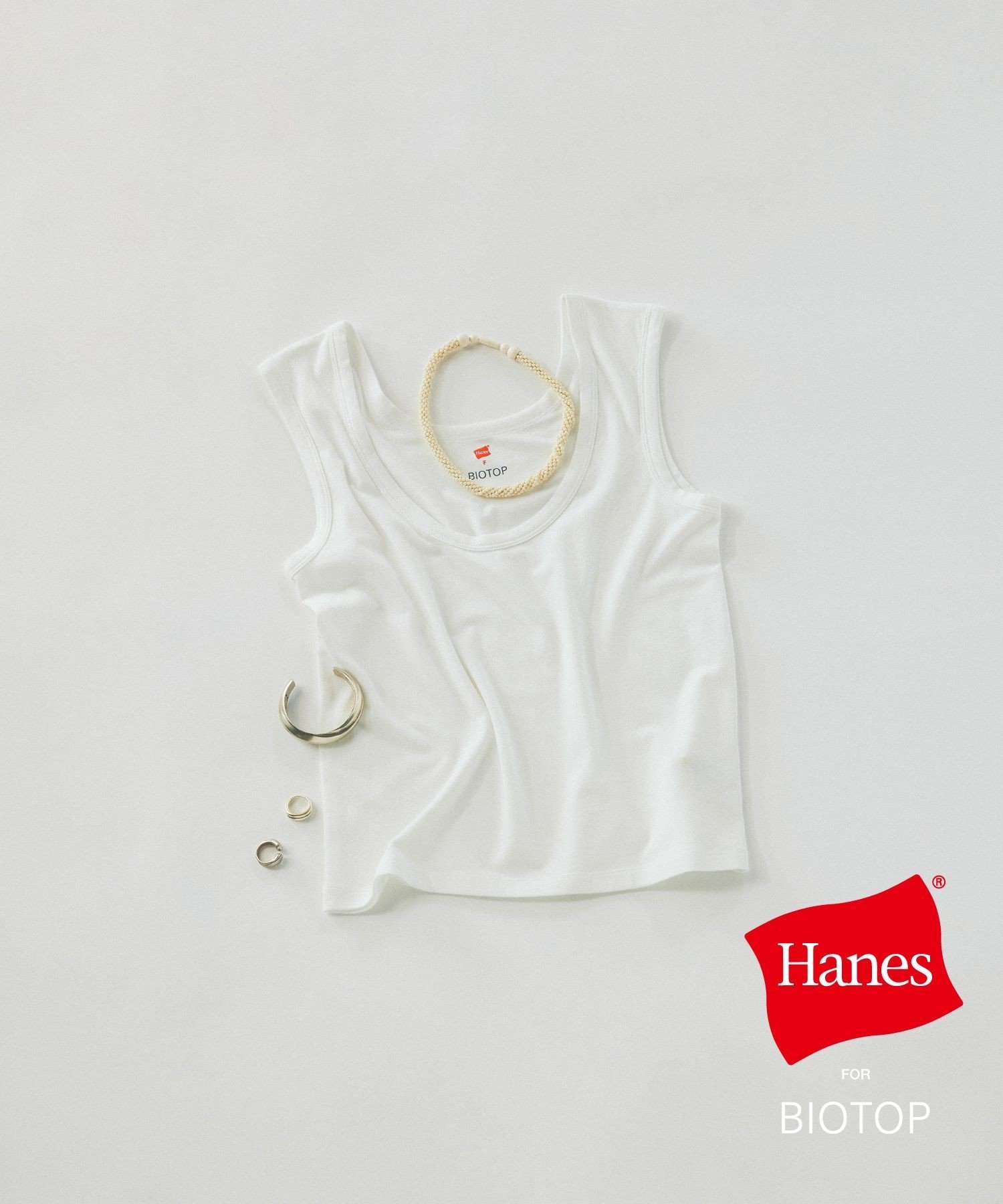 BIOTOP WOMEN【Hanes for BIOTOP】TRIBLEND SLEEVELESS SHIRTS 2P アダムエロペ トップス ノースリーブ・タンクトップ