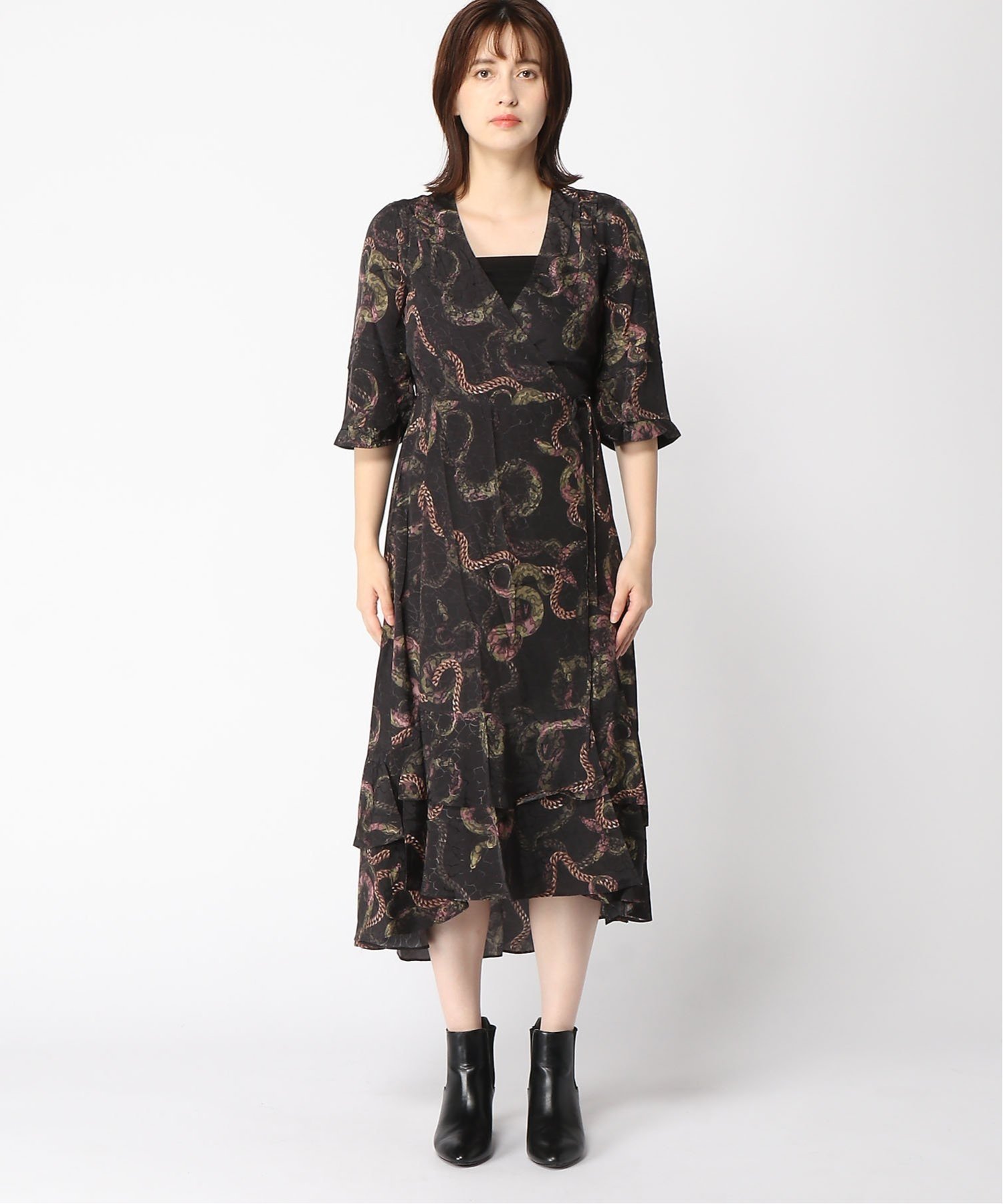 ALLSAINTS (W)DELANA TEMPEST DRESS オールセインツ ワンピース・ドレス ワンピース ブラック
