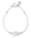 les bon bon les bon bon/crystal dreamy bracelet BOB469 セットアップセブン アクセサリー・腕時計 ブレスレット・バングル ホワイト【送料無料】