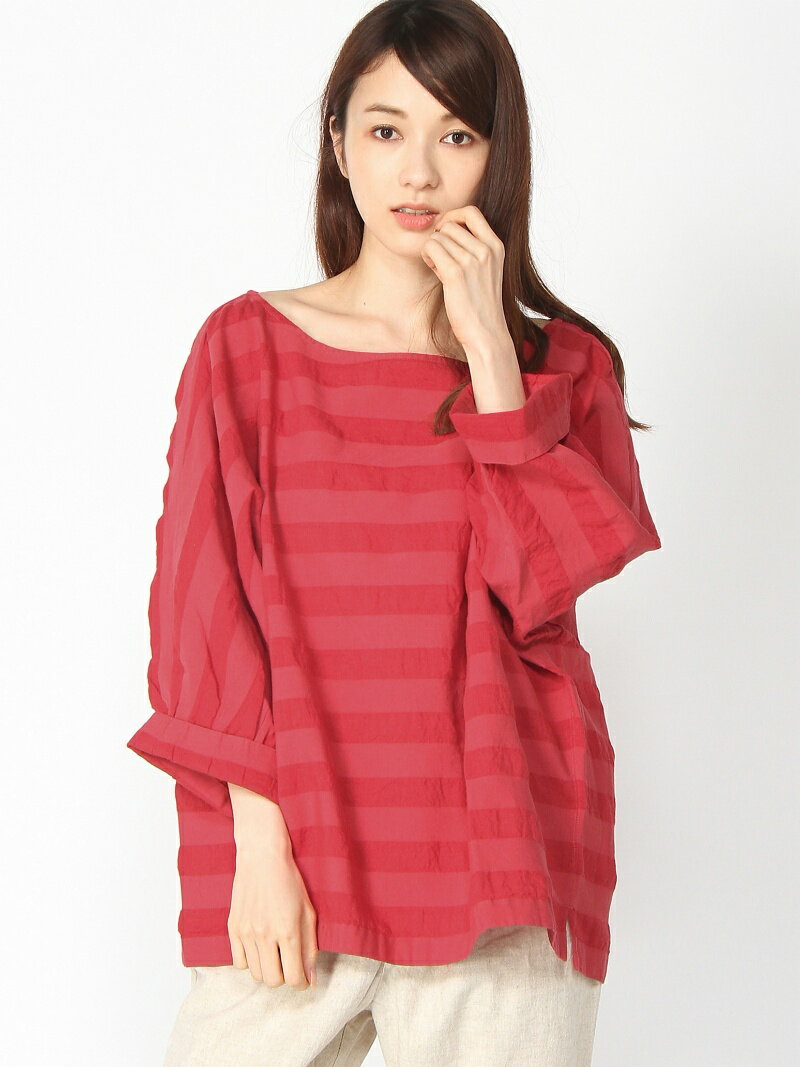 studio CLIP シャドーボーダードルマンブラウス スタディオクリップ カットソー【送料無料】