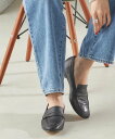 SHIPS WOMEN PASCUCCI:SOFT LOAFFER シップス シューズ・靴 ローファー ブラック ホワイト【送料無料】