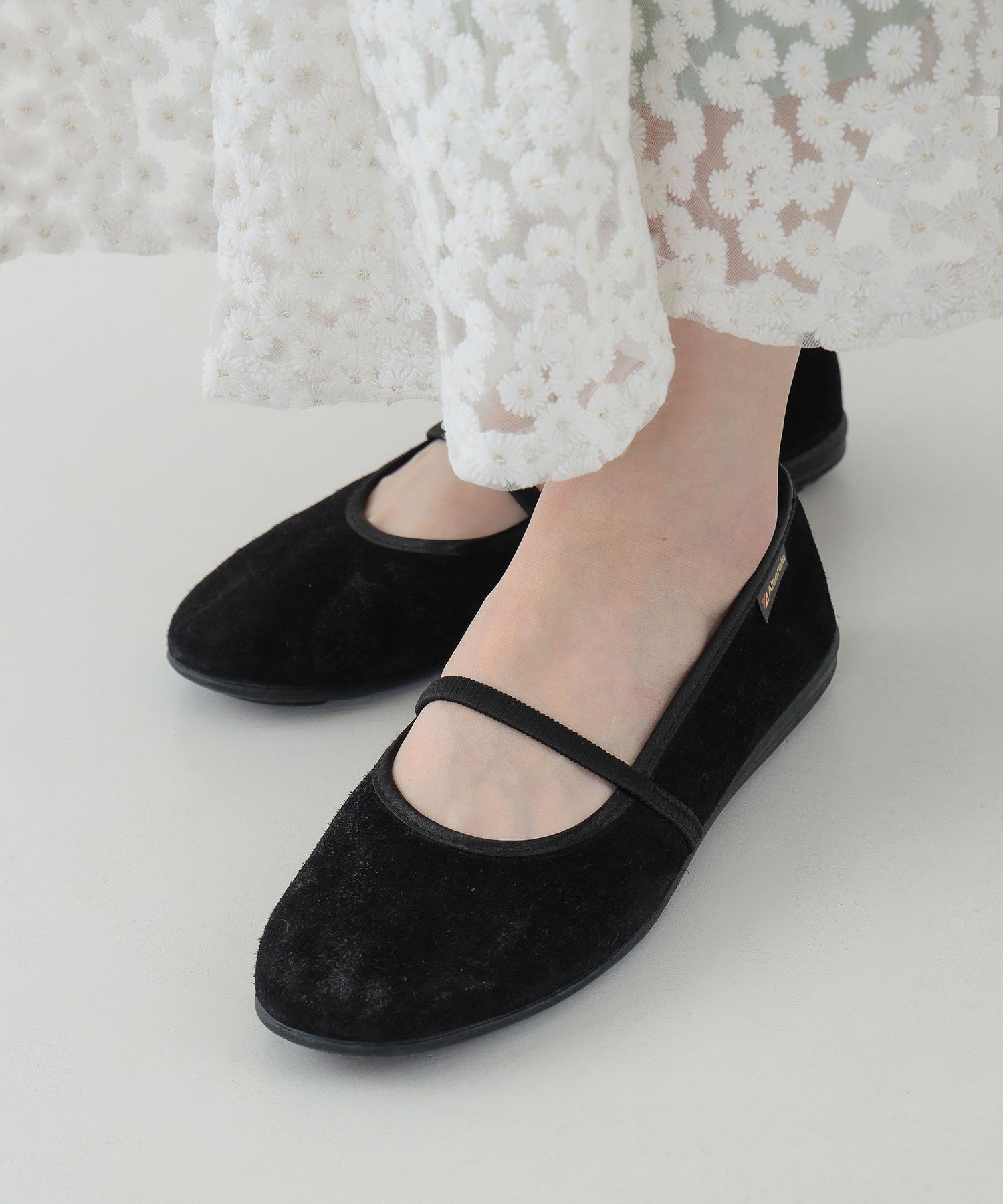 【SALE／30%OFF】CAROLINA GLASER 【別注】ALBEROLA / フラットシューズ25SS スエード カロリナ グレイサー シューズ・靴 スニーカー レッド ブラック【送料無料】