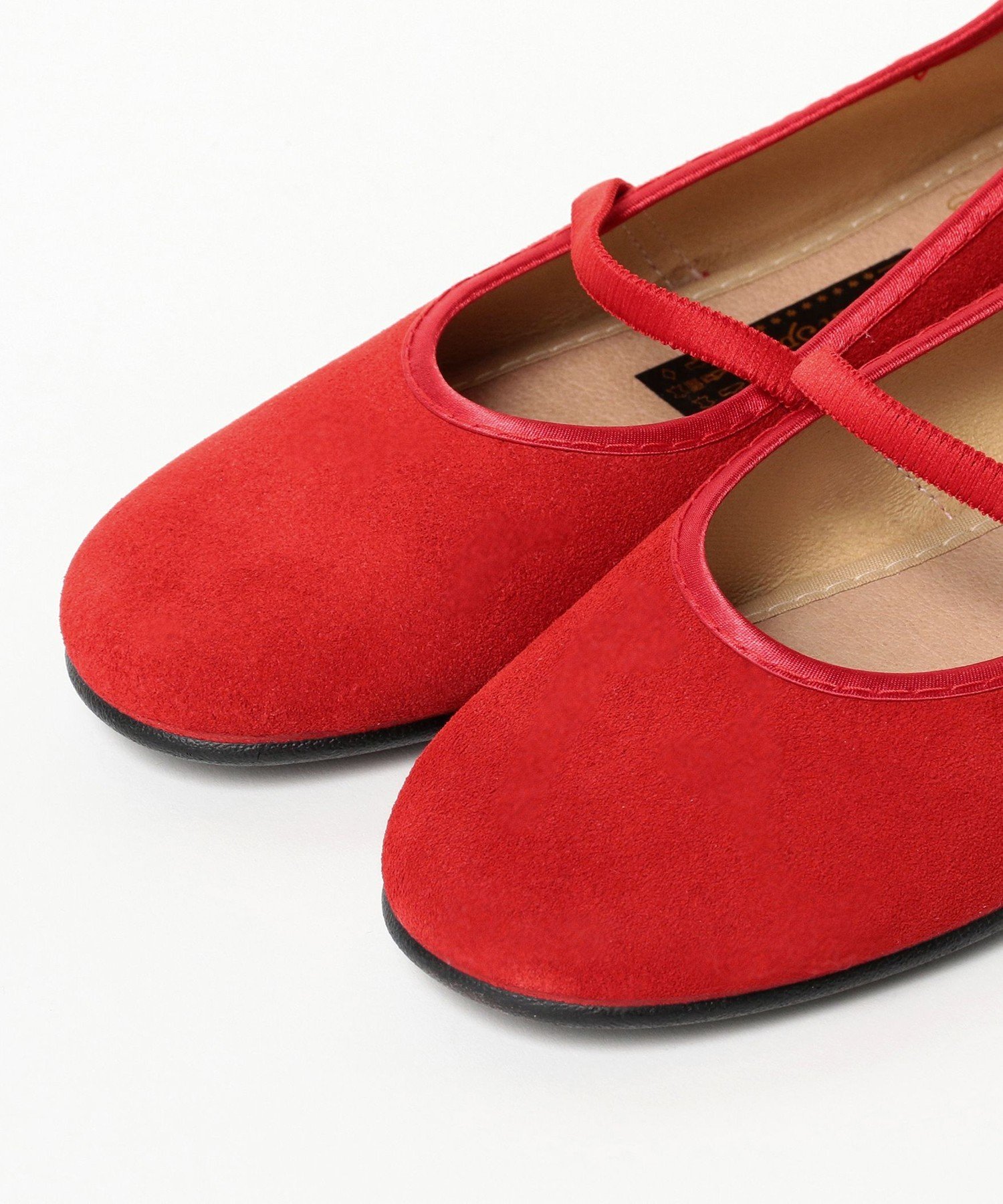 【SALE／30%OFF】CAROLINA GLASER 【別注】ALBEROLA / フラットシューズ25SS スエード カロリナ グレイサー シューズ・靴 スニーカー レッド ブラック【送料無料】