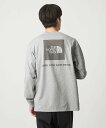 UNITED ARROWS green label relaxing <THE NORTH FACE>バック スクエアロゴ ロングスリーブ 長袖 Tシャツ ユナイテッドアローズ グリーンレーベルリラクシング トップス カットソー・Tシャツ ホワイト グレー ブラック【送料無料】