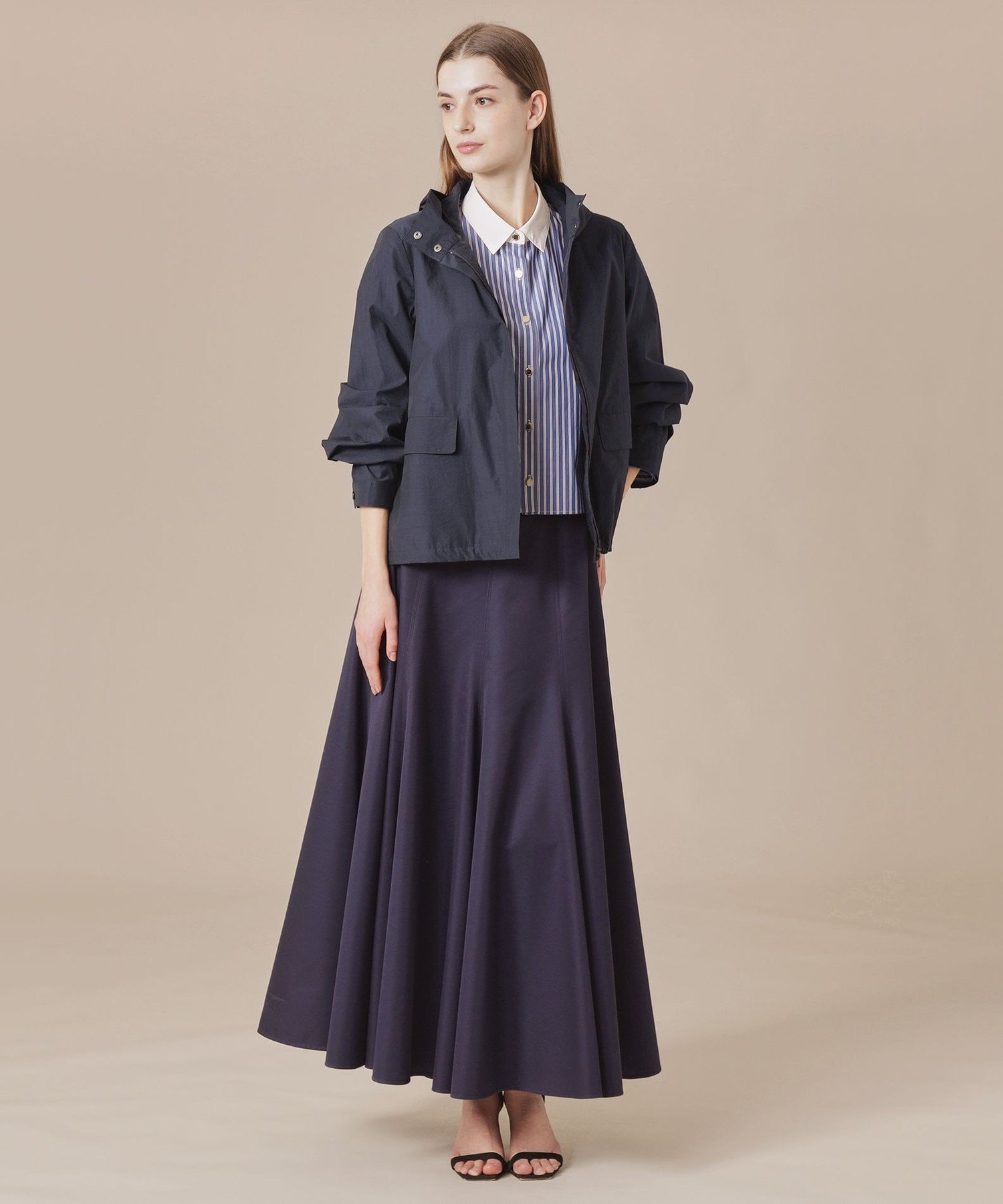 【SALE／54%OFF】MACKINTOSH LONDON　(L Size) 【L】シルケットタフタブルゾン マッキントッシュ ロンドン ジャケット・アウター その他のジャケット・アウター ブラウン ネイビー【送料無料】