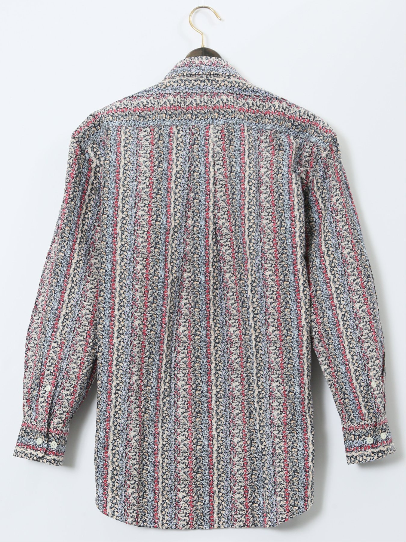 GRAND-BACK 【大きいサイズ】CLASSIC THE BROWNS 日本製 綿リップル ボタンダウン長袖シャツ 【26SS】 タカキュー トップス シャツ・ブラウス【送料無料】