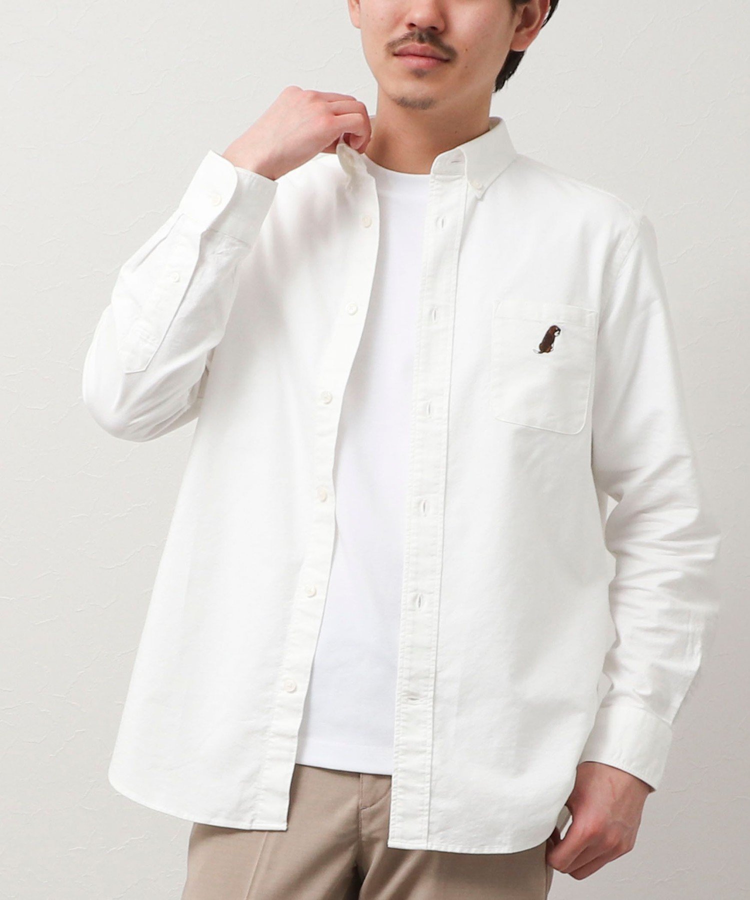 【SALE／30%OFF】NOLLEY'S LIGHT 【sunglaDOG】 オックスBDシャツ ノーリーズ トップス シャツ・ブラウス グレー パープル ホワイト【送料無料】