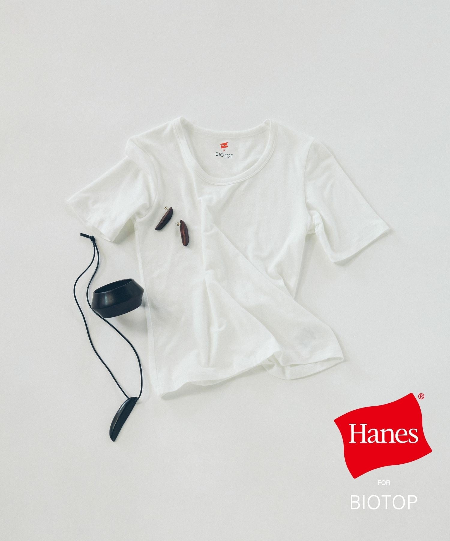 BIOTOP WOMEN【Hanes for BIOTOP】TRIBLEND CREW NECK T-SHIRTS 2P EX アダムエロペ トップス カットソー・Tシャツ