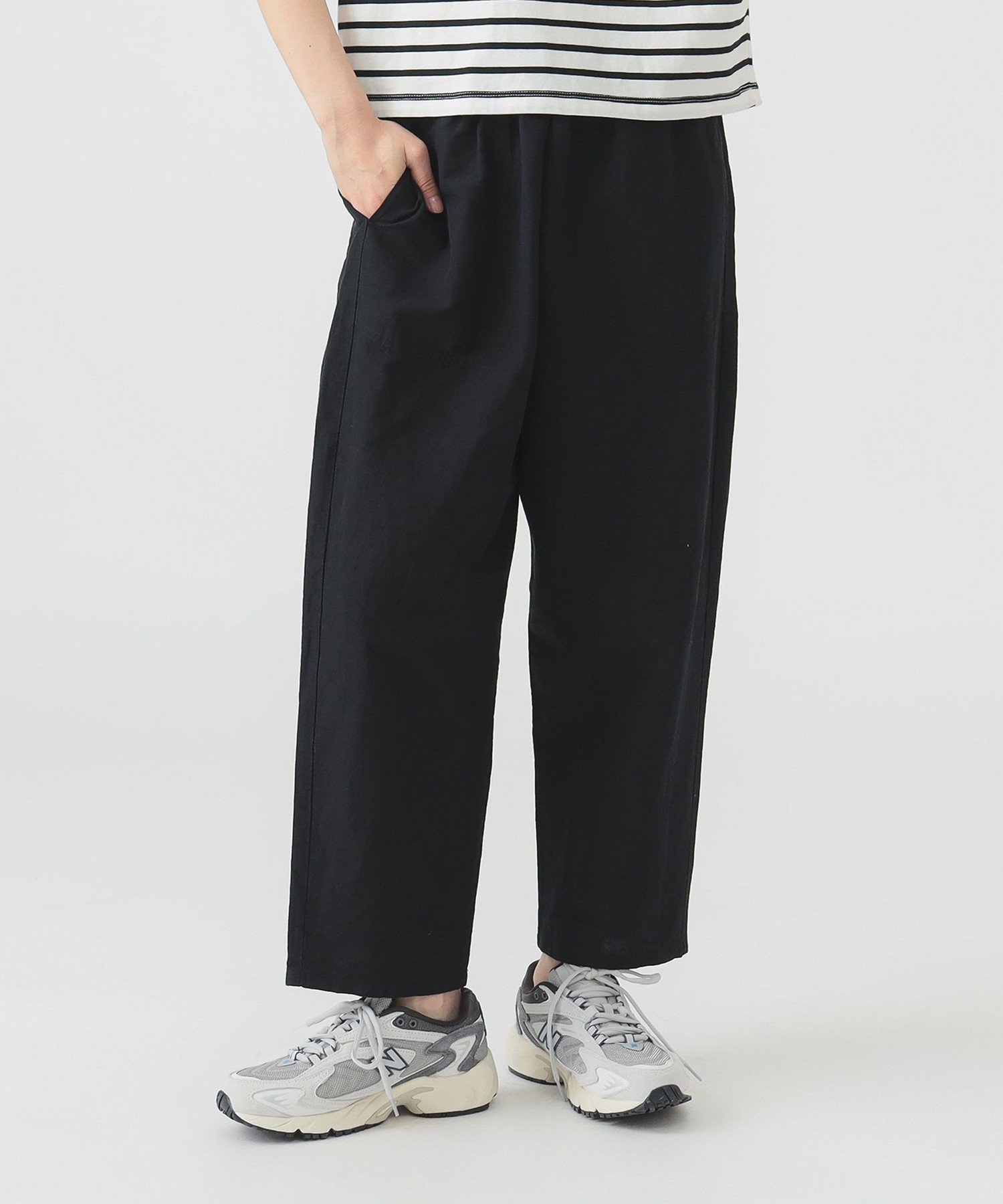 Ray BEAMS DANTON / EASY PANTS ビームス ウイメン パンツ その他のパンツ ブラック グリーン【送料無料】