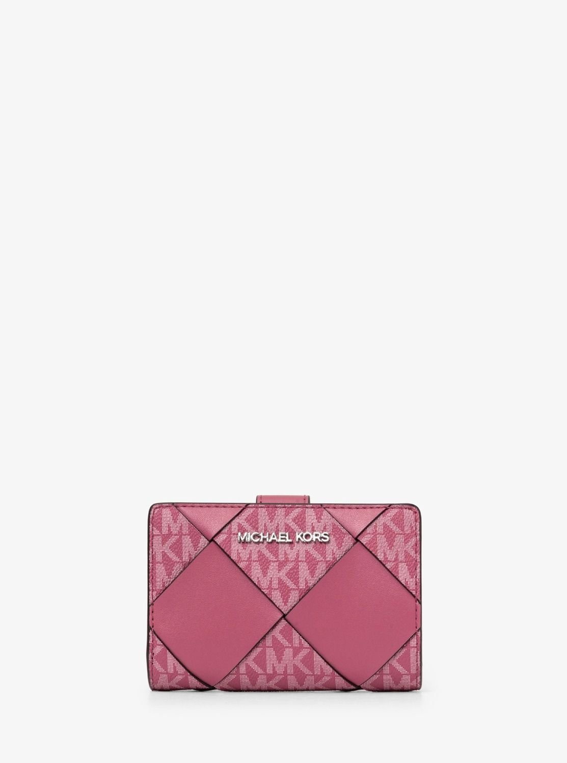 【SALE／70%OFF】MICHAEL KORS JET SET TRAVEL ビルフォールド ジップ コイン ウォレット ミディアム マイケルコース マイケル・コース 財布・ポーチ・ケース 財布 ピンク【送料無料】