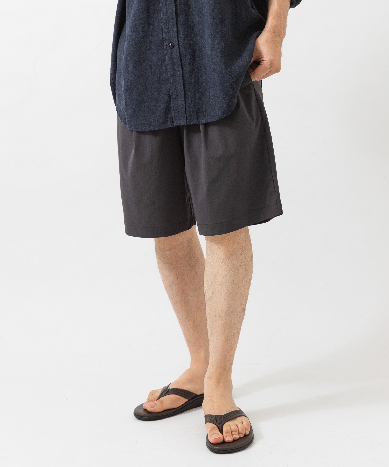 URBAN RESEARCH 『撥水/接触冷感』『UR TECH MoLight』PACKABLE SHORTS アーバンリサーチ パンツ その他のパンツ ブラック グレー