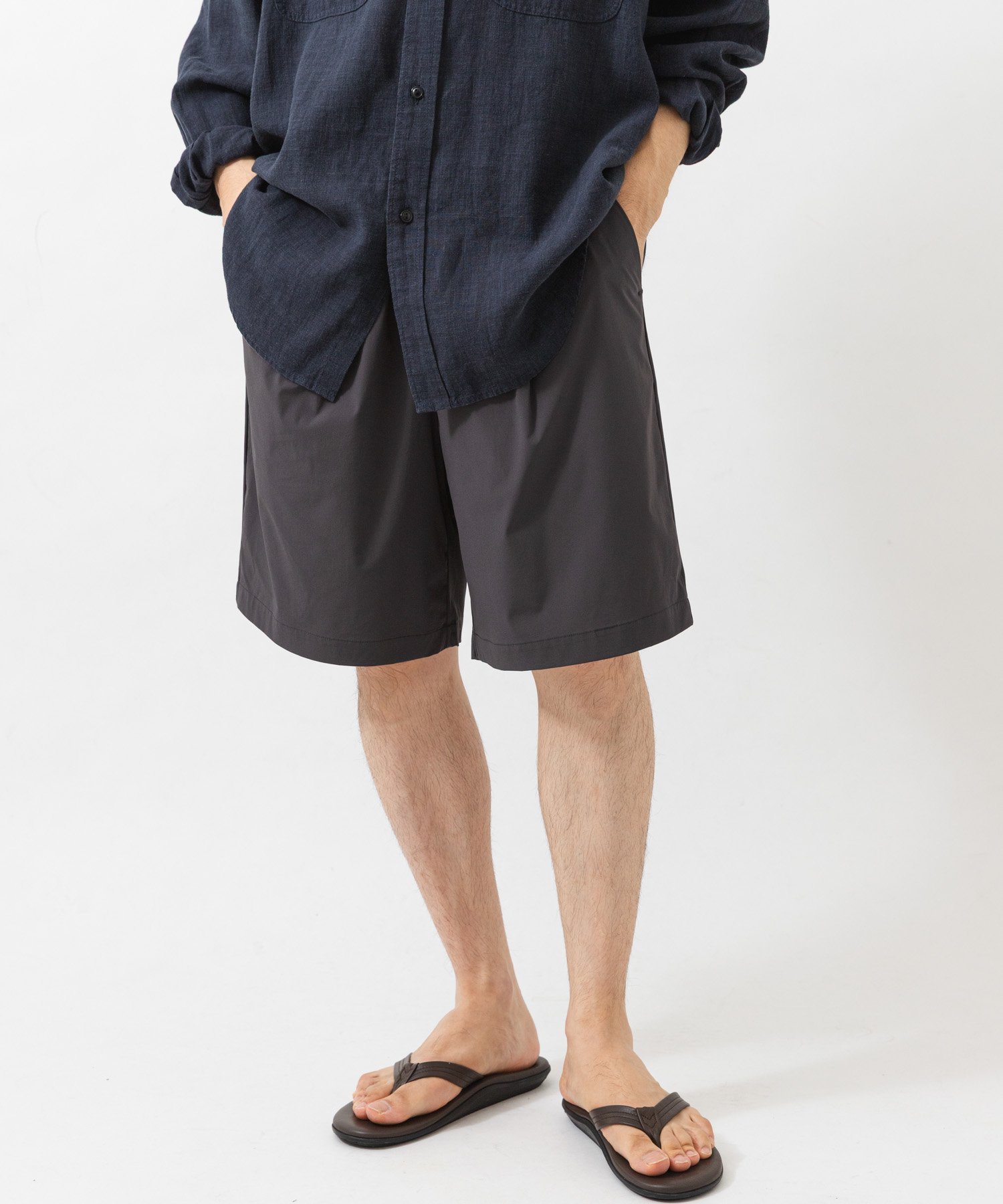 『撥水/接触冷感』『UR TECH MoLight』PACKABLE SHORTS アーバンリサーチ パンツ その他のパンツ ブラック グレー