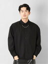 【SALE/46%OFF】semanticdesign レーヨン混 ネックレス付 長袖BIGシャツ タカキュー トップス シャツ・ブラウス グリーン ベージュ ...