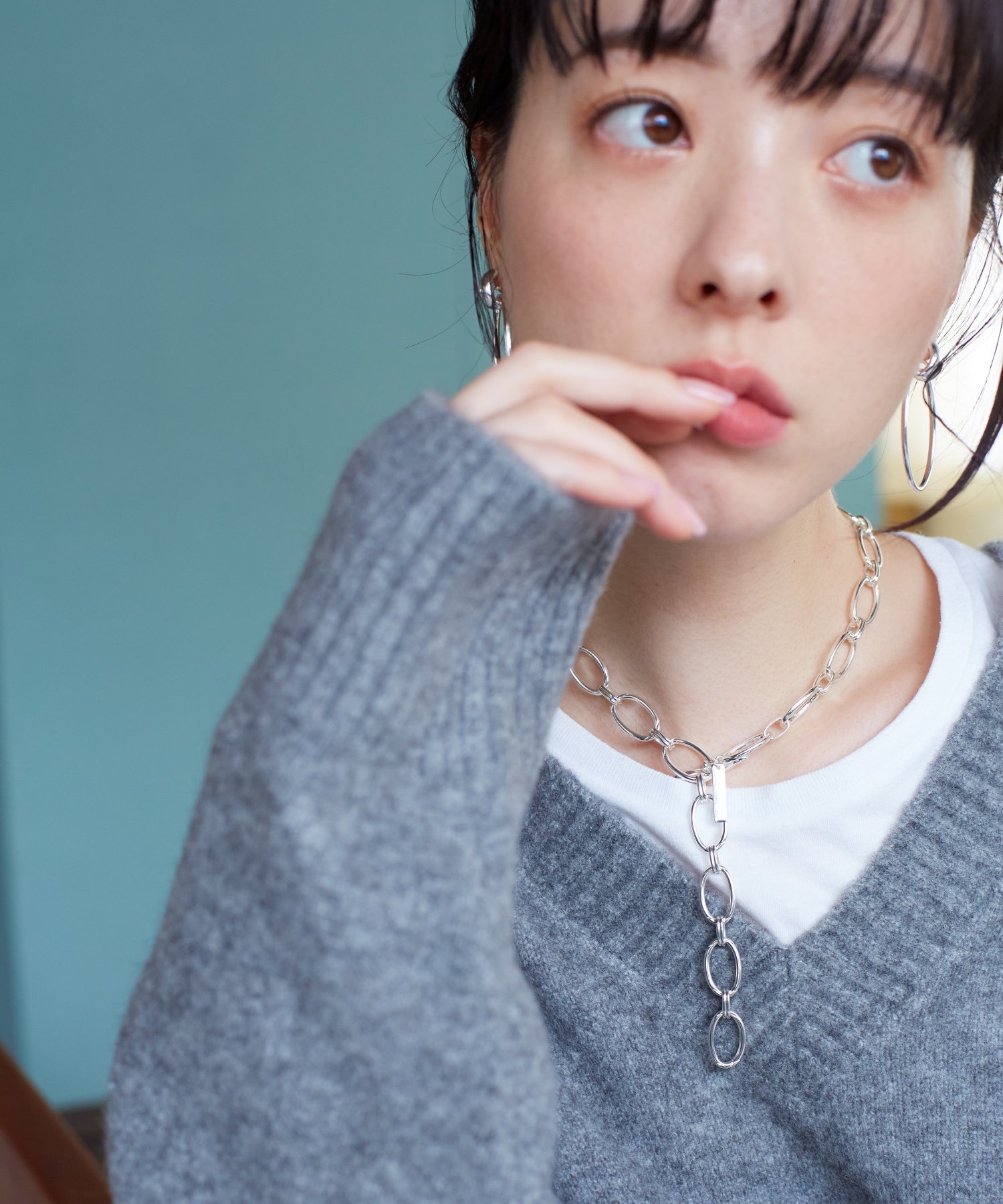 Nothing And Others Nothing And Others/Ellipse chain Necklace ナッシングアンドアザーズ アクセサリ..