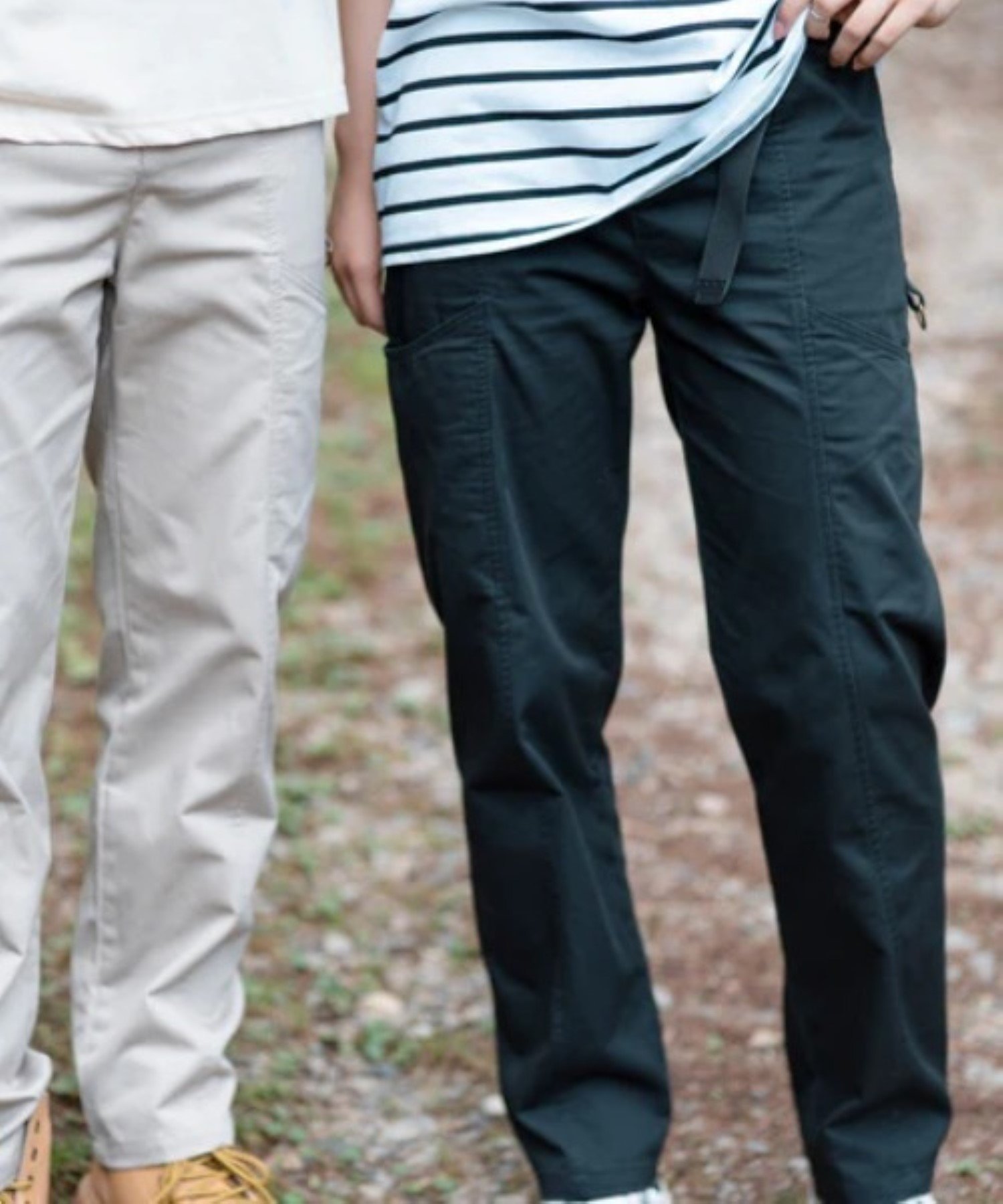 S'more S'more/straight pocket pants アイモハ パンツ その他のパンツ ブラック ベージュ