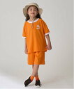 【SALE/60%OFF】MINIMAL 【速乾】ハニカムメッシュセットアップ ナルミヤオンライン トップス アンサンブル オレンジ グレー グリーン