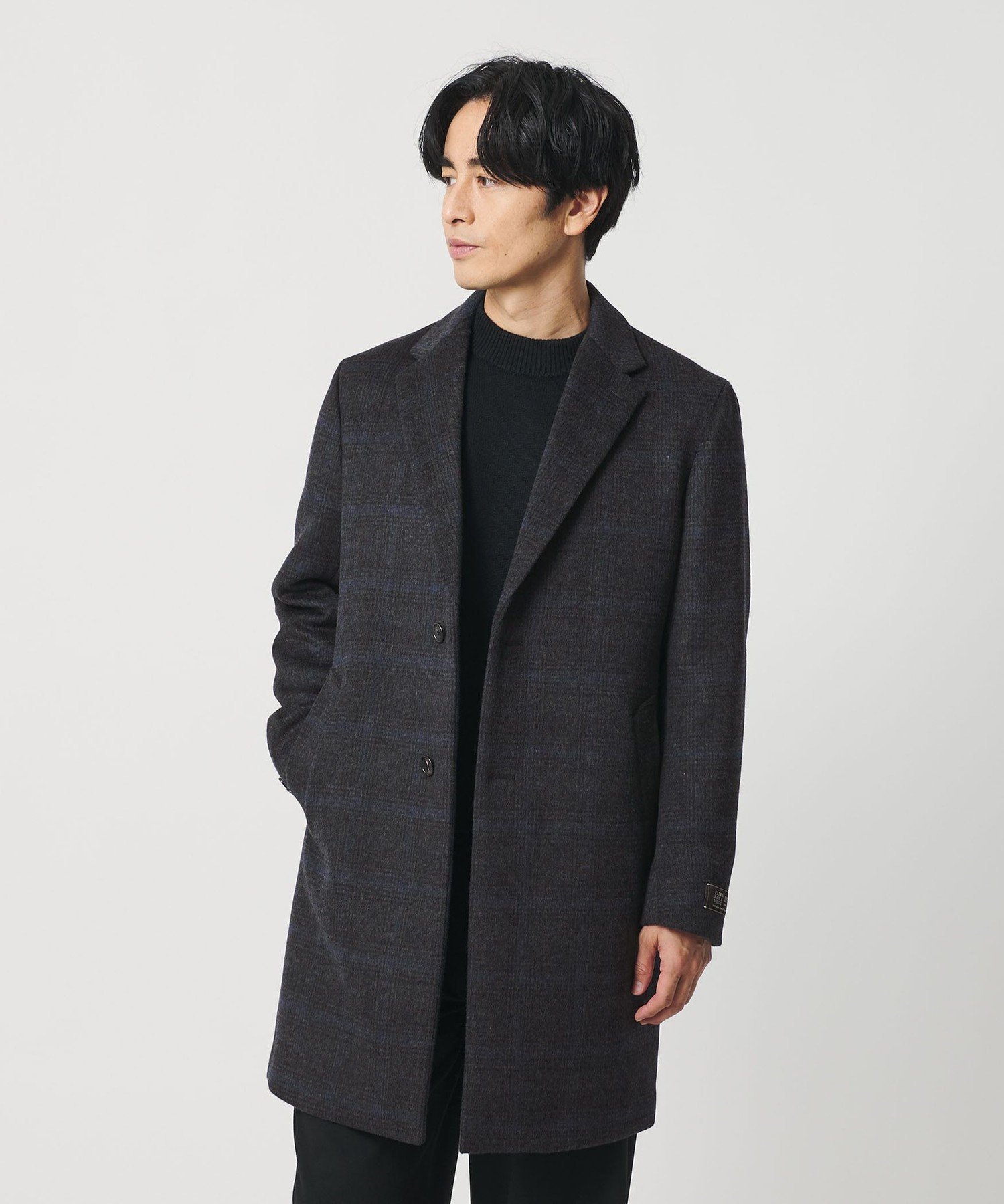 BEAUTY&YOUTH UNITED ARROWS 120 メルトン チェック チェスターコート ビューティー＆ユース　ユナイテッドアローズ ジャケット・アウター その他のジャケット・アウター【送料無料】のサムネイル