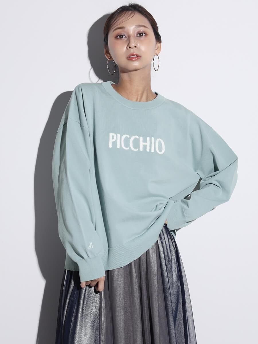 【SALE／28%OFF】SCOTCLUB パイル刺繍ニットプルオーバー ヴァン トップス ニット ブラック ホワイト グリーン【送料無料】