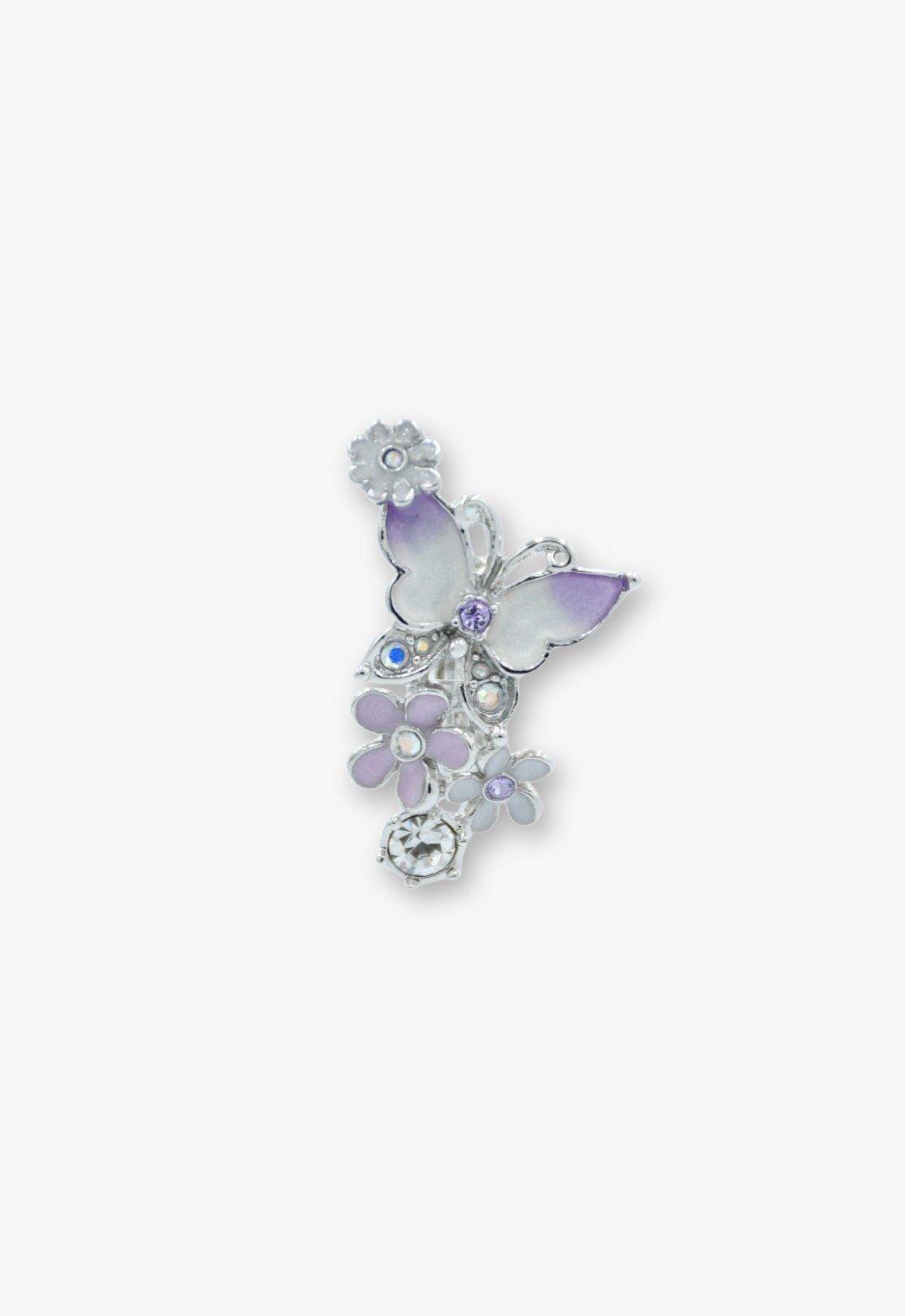 ANNA SUI 【ANNA SUI/アナスイ】蝶 小花モチーフ イヤリング アナ スイ アクセサリー・腕時計 イヤリング・イヤーカフ ホワイト【送料無料】